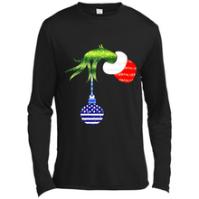 Load image into Gallery viewer, Grinch Holding American Flag ornament Christmas