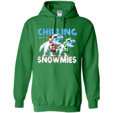 Load image into Gallery viewer, T-Rex Dinosaurs Chilling With My Snowmies Christmas