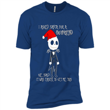 Load image into Gallery viewer, I Asked Santa For A Boyfriend Jack Skellington Christmas sweater