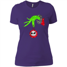 Load image into Gallery viewer, Grinch hand holding Jack Skellington