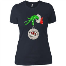 Load image into Gallery viewer, Kansas City Chiefs Glitter Grinch Monogram Ornament Christmas Gift