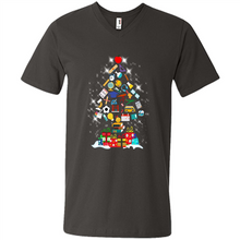 Load image into Gallery viewer, Greate Science Teacher Shirt Merry Christmas Tree Science Tools Funny Gift Book Lovers (1)