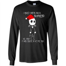 Load image into Gallery viewer, I Asked Santa For A Boyfriend Jack Skellington Christmas sweater