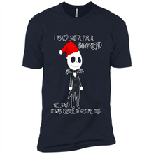 Load image into Gallery viewer, I Asked Santa For A Boyfriend Jack Skellington Christmas sweater