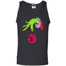 Load image into Gallery viewer, Grinch hand holding logo Louisvuitton