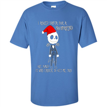 Load image into Gallery viewer, I Asked Santa For A Boyfriend Jack Skellington Christmas sweater