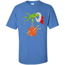 Load image into Gallery viewer, Grinch Hand Holding Ball Of Wool And Knitting Needles Christmas