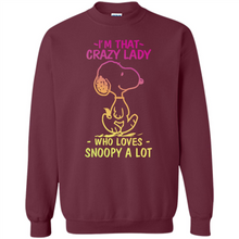 Load image into Gallery viewer, I'm That Crazy Lady Who Loves Snoopy A Lot