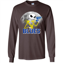 Load image into Gallery viewer, Jack Skellington Halloween Shirt For St.-louis-blues Fans