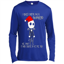 Load image into Gallery viewer, I Asked Santa For A Boyfriend Jack Skellington Christmas sweater