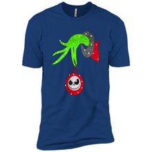 Load image into Gallery viewer, Grinch hand holding Jack Skellington