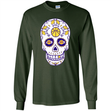 Load image into Gallery viewer, Los Angeles Lakers Basketball Sugar Skull Day of the Dead
