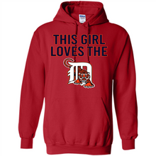 Load image into Gallery viewer, This girl loves the Detroit Tigers team shirt Sweatshirt DORABLE SHIRT