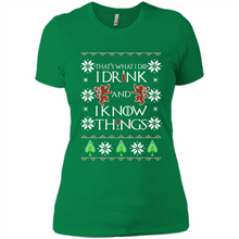 Load image into Gallery viewer, That’s What I Do I Drink And I Know Things Christmas sweater