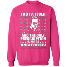 Load image into Gallery viewer, I got a fever and the only prescription is more jinglebells Christmas sweater