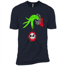 Load image into Gallery viewer, Grinch hand holding Jack Skellington