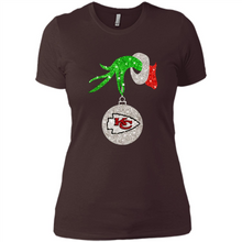 Load image into Gallery viewer, Kansas City Chiefs Glitter Grinch Monogram Ornament Christmas Gift