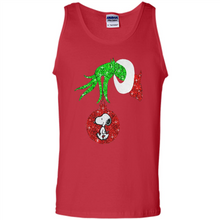 Load image into Gallery viewer, Glitter Grinch monogram ornament Snoopy