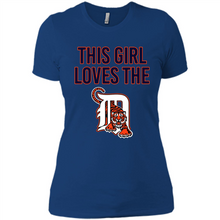 Load image into Gallery viewer, This girl loves the Detroit Tigers team shirt Sweatshirt DORABLE SHIRT