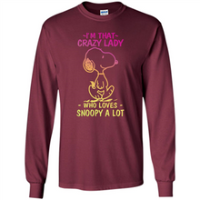 Load image into Gallery viewer, I'm That Crazy Lady Who Loves Snoopy A Lot