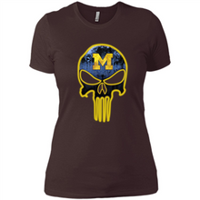 Load image into Gallery viewer, Michigan Wolverines Football The Punisher Skull