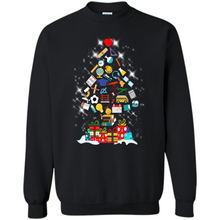 Load image into Gallery viewer, Greate Science Teacher Shirt Merry Christmas Tree Science Tools Funny Gift Book Lovers (1)