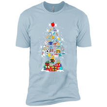 Load image into Gallery viewer, Greate Science Teacher Shirt Merry Christmas Tree Science Tools Funny Gift Book Lovers (1)