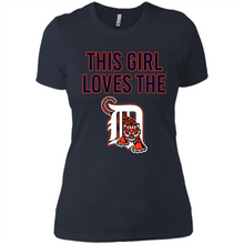 Load image into Gallery viewer, This girl loves the Detroit Tigers team shirt Sweatshirt DORABLE SHIRT