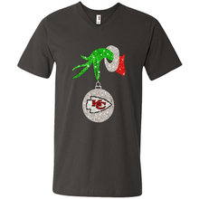 Load image into Gallery viewer, Kansas City Chiefs Glitter Grinch Monogram Ornament Christmas Gift