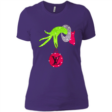 Load image into Gallery viewer, Grinch hand holding logo Louisvuitton