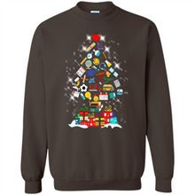 Load image into Gallery viewer, Greate Science Teacher Shirt Merry Christmas Tree Science Tools Funny Gift Book Lovers (1)