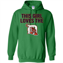 Load image into Gallery viewer, This girl loves the Detroit Tigers team shirt Sweatshirt DORABLE SHIRT