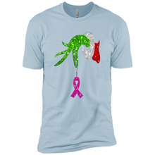 Load image into Gallery viewer, Grinch Hand Holding Breast Cancer Awareness Christmas