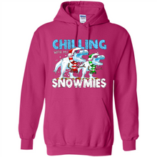 Load image into Gallery viewer, T-Rex Dinosaurs Chilling With My Snowmies Christmas