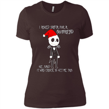 Load image into Gallery viewer, I Asked Santa For A Boyfriend Jack Skellington Christmas sweater