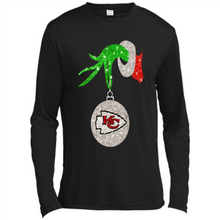 Load image into Gallery viewer, Kansas City Chiefs Glitter Grinch Monogram Ornament Christmas Gift