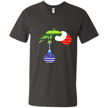Load image into Gallery viewer, Grinch Holding American Flag ornament Christmas
