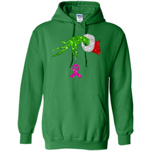 Load image into Gallery viewer, Grinch Hand Holding Breast Cancer Awareness Christmas
