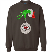 Load image into Gallery viewer, Kansas City Chiefs Glitter Grinch Monogram Ornament Christmas Gift