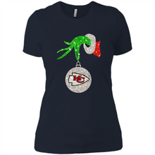 Load image into Gallery viewer, Kansas City Chiefs Glitter Grinch Monogram Ornament Christmas Gift