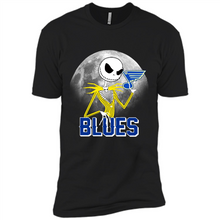 Load image into Gallery viewer, Jack Skellington Halloween Shirt For St.-louis-blues Fans