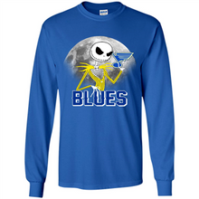 Load image into Gallery viewer, Jack Skellington Halloween Shirt For St.-louis-blues Fans