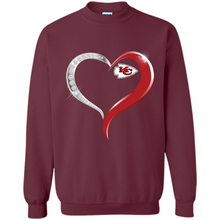 Load image into Gallery viewer, Kansas City Chiefs in Diamond Heart