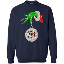 Load image into Gallery viewer, Kansas City Chiefs Glitter Grinch Monogram Ornament Christmas Gift