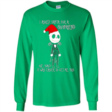 Load image into Gallery viewer, I Asked Santa For A Boyfriend Jack Skellington Christmas sweater