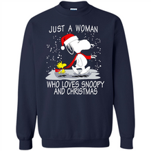Load image into Gallery viewer, Just a Woman who loves Snoopy and Christmas