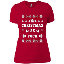 Load image into Gallery viewer, Humping deer Christmas as fuck sweater
