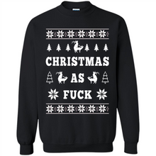 Load image into Gallery viewer, Humping deer Christmas as fuck sweater