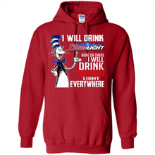 Load image into Gallery viewer, The Cat In The Hat I Will Drink Coors Light Here Or There I Will Drink Coors Light Everywhere