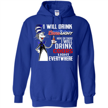 Load image into Gallery viewer, The Cat In The Hat I Will Drink Coors Light Here Or There I Will Drink Coors Light Everywhere